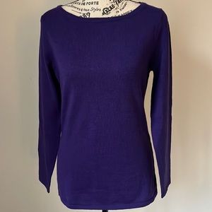 Cynthia Rowley Purple Crew Neck Sweater